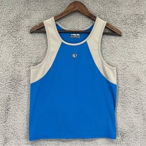 Pearl Izumi Biking Tank Top Shirt Blue Gray Lightweight Girls Size Large